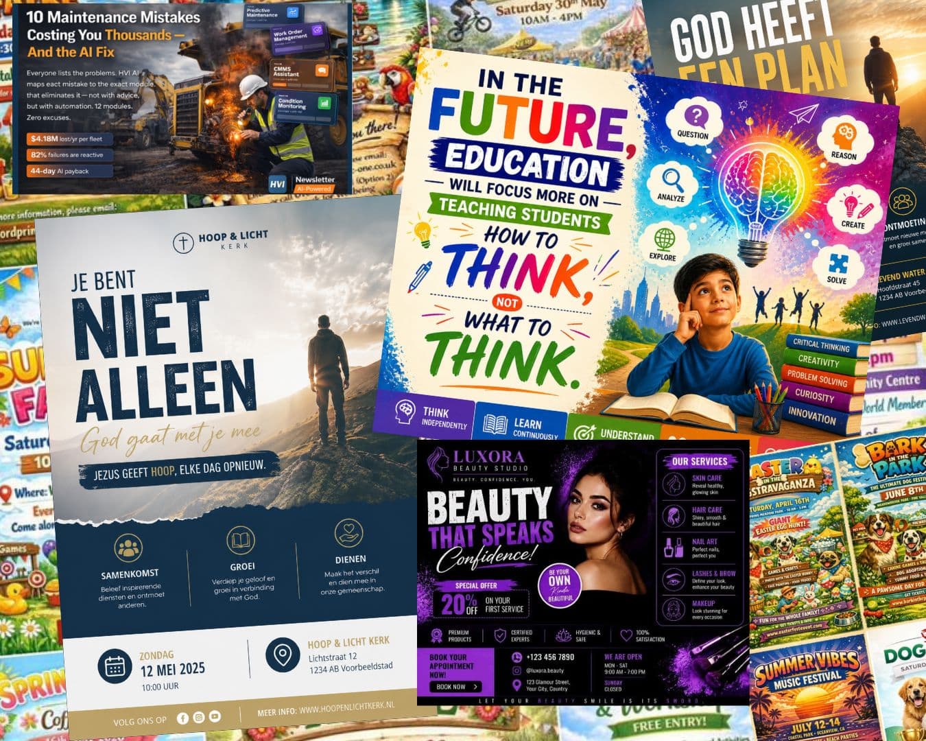 AI Poster Maken? Waarom Gratis AI Posters Je Merk Meer Schade Dan Voordeel Opleveren